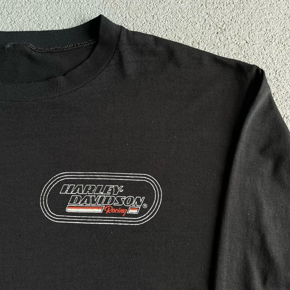 Vintage 1980s Harley Davidson LongSleeve - Picture 4 of 5